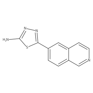 5-(Isoquinolin-6-yl)-1,3,4-thiadiazol-2-amine结构式