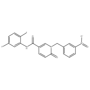 N-(2,5-difluorophenyl)-1-(3-nitrobenzyl)-6-oxo-1,6-dihydropyridine-3-carboxamide结构式