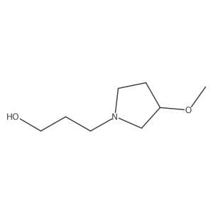 3-Methoxy-1-pyrrolidinepropanol Structure