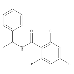 2,4,6-Trichloro-N-(1-phenylethyl)benzamide Structure