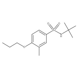 N-(tert-butyl)-3-methyl-4-propoxybenzenesulfonamide结构式