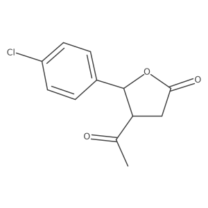 (4R,5R)-4-Acetyl-5-(4-chlorophenyl)oxolan-2-one Structure