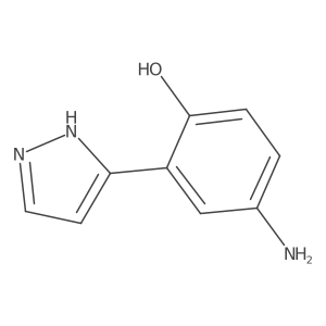 4-Amino-2-(1h-pyrazol-3-yl)phenol结构式