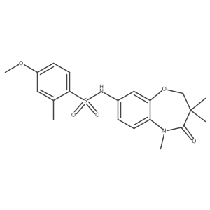 4-methoxy-2-methyl-N-(3,3,5-trimethyl-4-oxo-2,3,4,5-tetrahydrobenzo[b][1,4]oxazepin-8-yl)benzenesulfonamide Structure