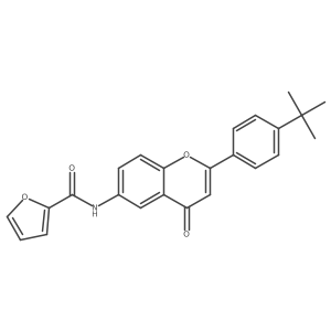 N-[2-(4-tert-butylphenyl)-4-oxo-4H-chromen-6-yl]furan-2-carboxamide Structure