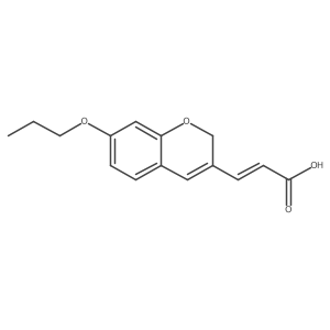 (2E)-3-(7-propoxy-2H-chromen-3-yl)acrylic acid结构式