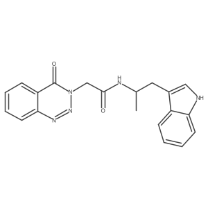 N~1~-[2-(1H-indol-3-yl)-1-methylethyl]-2-[4-oxo-1,2,3-benzotriazin-3(4H)-yl]acetamide结构式