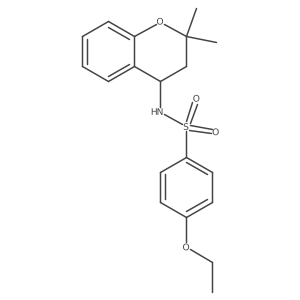 N-(3,4-Dihydro-2,2-dimethyl-2H-1-benzopyran-4-yl)-4-ethoxybenzenesulfonamide结构式