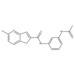 N-(3-acetamidophenyl)-5-methylfuro[3,2-b]pyridine-2-carboxamide Structure