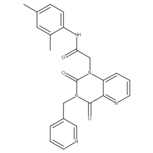 N-(2,4-dimethylphenyl)-2-(2,4-dioxo-3-(pyridin-3-ylmethyl)-3,4-dihydropyrido[3,2-d]pyrimidin-1(2H)-yl)acetamide结构式