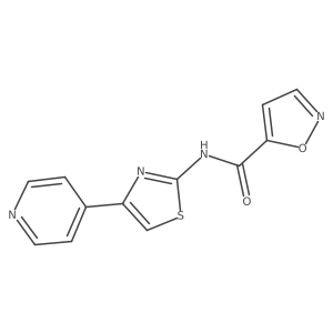 N-(4-(pyridin-4-yl)thiazol-2-yl)isoxazole-5-carboxamide Structure