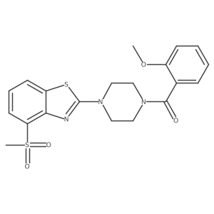 (2-Methoxyphenyl)(4-(4-(methylsulfonyl)benzo[d]thiazol-2-yl)piperazin-1-yl)methanone结构式