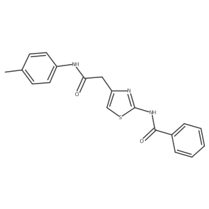 N-(4-(2-oxo-2-(p-tolylamino)ethyl)thiazol-2-yl)benzamide结构式