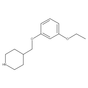 4-[(3-Ethoxyphenoxy)methyl]piperidine Structure