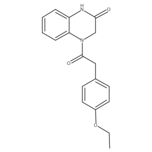 4-(2-(4-ethoxyphenyl)acetyl)-3,4-dihydroquinoxalin-2(1H)-one Structure