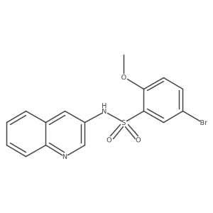 5-Bromo-2-methoxy-N-(quinolin-3-yl)benzenesulfonamide Structure