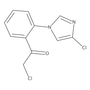 2-Chloro-1-[2-(4-chloro-1H-imidazol-1-yl)phenyl]ethanone Structure