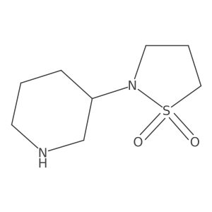 2-(Piperidin-3-yl)isothiazolidine 1,1-dioxide Structure