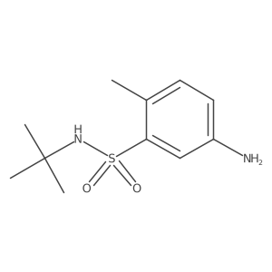 5-amino-N-tert-butyl-2-methylbenzene-1-sulfonamide Structure