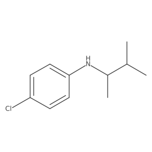 4-chloro-N-(3-methylbutan-2-yl)aniline Structure