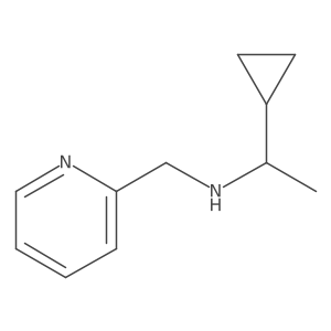 1-cyclopropyl-N-(pyridin-2-ylmethyl)ethanamine Structure