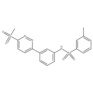 3-methyl-N-(3-(6-(methylsulfonyl)pyridazin-3-yl)phenyl)benzenesulfonamide Structure