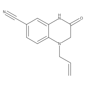 3-Oxo-1-prop-2-enyl-2,4-dihydroquinoxaline-6-carbonitrile Structure
