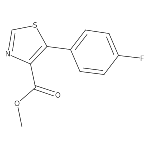 Methyl 5-(4-fluorophenyl)thiazole-4-carboxylate Structure