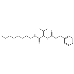 Carbamic acid, [2-methyl-1-[(octylamino)carbonyl]propyl]-, phenylmethyl ester, (S)- Structure