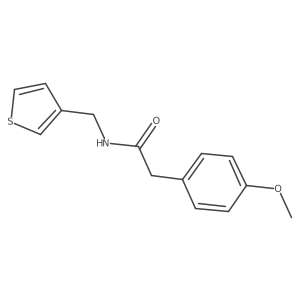 2-(4-methoxyphenyl)-N-[(thiophen-3-yl)methyl]acetamide Structure