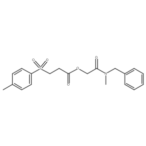 2-[Methyl(phenylmethyl)amino]-2-oxoethyl 3-[(4-methylphenyl)sulfonyl]propanoate Structure