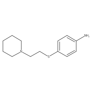4-((2-(Piperidin-1-yl)ethyl)thio)aniline结构式