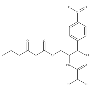 Hexanoic acid, 3-oxo-, ester with chloramphenicol结构式