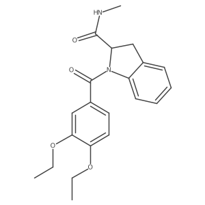 1-(3,4-diethoxybenzoyl)-N-methylindoline-2-carboxamide Structure
