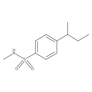 4-(butan-2-yl)-N-methylbenzene-1-sulfonamide结构式