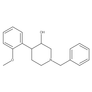 rel-(3R,4R)-4-(2-Methoxyphenyl)-1-(phenylmethyl)-3-piperidinol Structure
