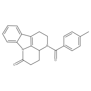 6-[(4-Methyl phenyl)carbonyl]-1,6-diazatetracyclo[7.6.1.0{5,16}.0{10,15}]hexadeca-9(16),10(15),11,13-tetraen-2-one结构式
