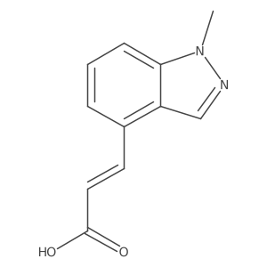 (2E)-3-(1-Methyl-1H-indazol-4-yl)acrylic acid结构式