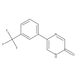5-(3-(Trifluoromethyl)phenyl)pyrazin-2(1H)-one Structure
