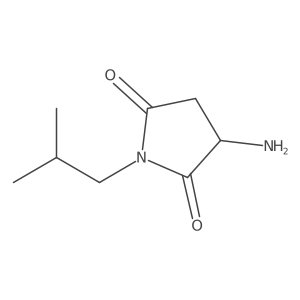(3S)-3-Amino-1-(2-methylpropyl)-2,5-pyrrolidinedione Structure