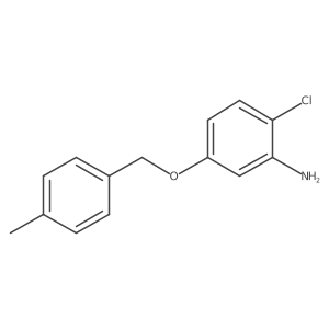 Cc1ccc(COc2ccc(Cl)c(N)c2)cc1结构式