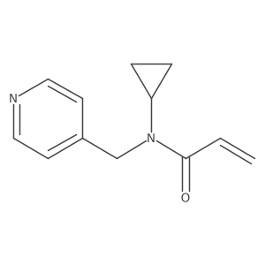 N-cyclopropyl-N-(pyridin-4-ylmethyl)prop-2-enamide结构式