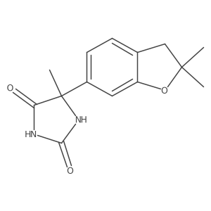 5-(2,2-dimethyl-3H-1-benzofuran-6-yl)-5-methylimidazolidine-2,4-dione Structure