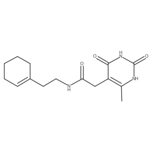 N-(2-(cyclohex-1-en-1-yl)ethyl)-2-(6-methyl-2,4-dioxo-1,2,3,4-tetrahydropyrimidin-5-yl)acetamide结构式