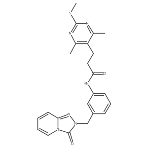 3-[4,6-dimethyl-2-(methylsulfanyl)pyrimidin-5-yl]-N-[3-({3-oxo-2H,3H-[1,2,4]triazolo[4,3-a]pyridin-2-yl}methyl)phenyl]propanamide Structure
