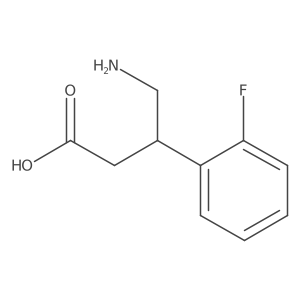 4-Amino-3-(2-fluorophenyl)butanoic acid结构式