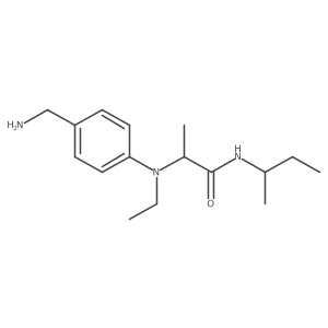 2-[[4-(Aminomethyl)phenyl]ethylamino]-N-(1-methylpropyl)propanamide结构式