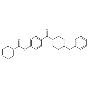 N-{4-[(4-benzylpiperidin-1-yl)carbonyl]phenyl}morpholine-4-carboxamide Structure