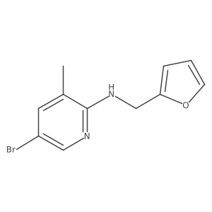 5-bromo-N-(furan-2-ylmethyl)-3-methylpyridin-2-amine Structure