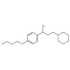 (I+/-R)-I+/--(4-Butoxyphenyl)-1-piperidinepropanamine Structure